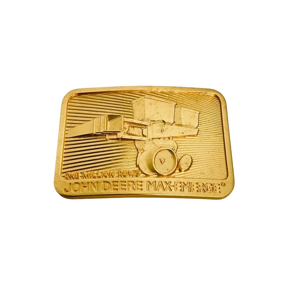 John Deere & Co Commemorative Max Emerge Belt Buckle 1984 #5379 (5417) - Picture 4 of 6